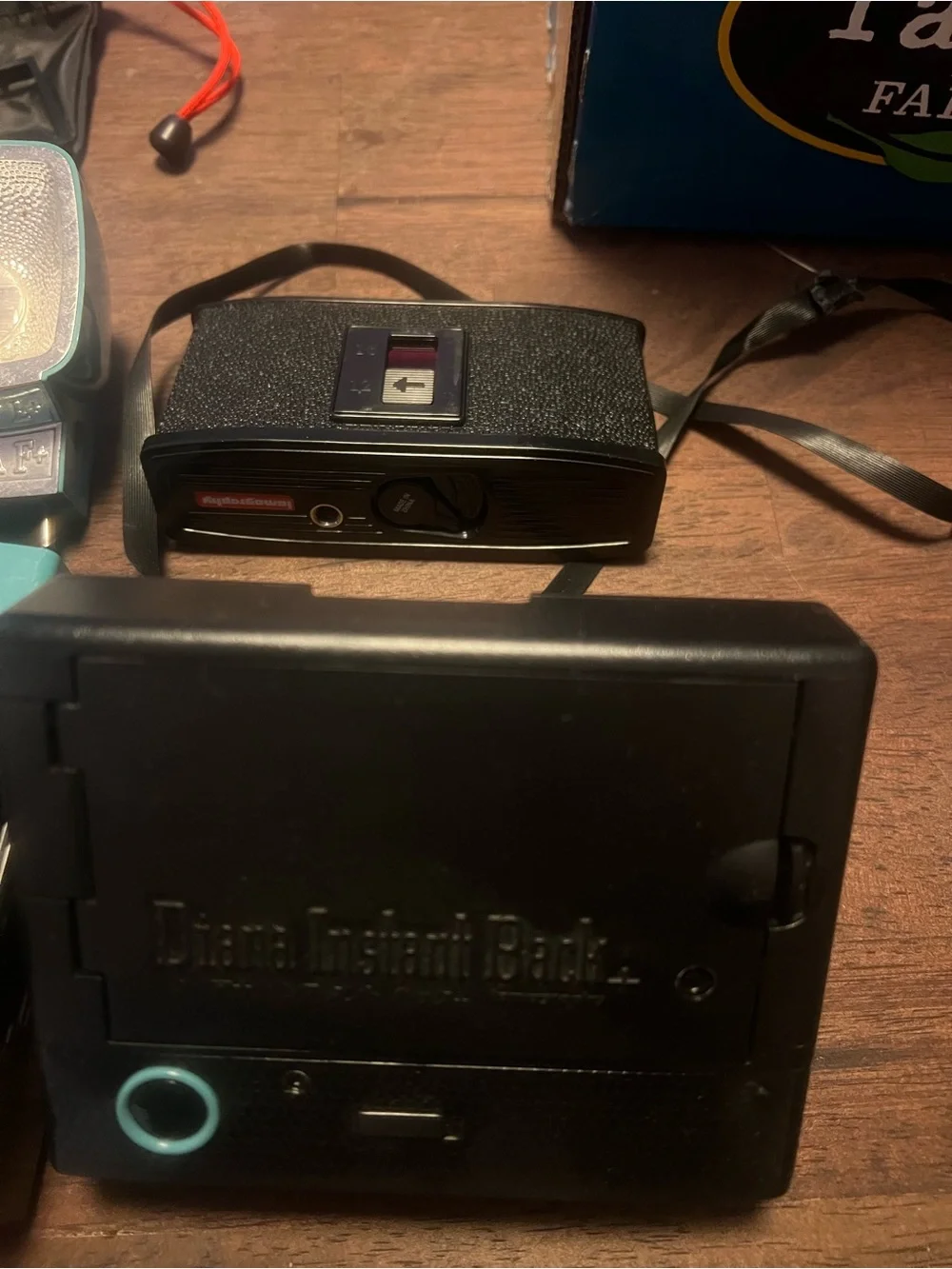 Twin Flash Film Camera Kit in Turquoise and Black - Unknown Brand